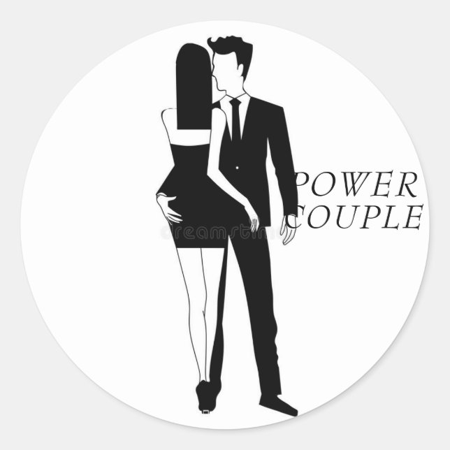 Power Couple Sticker by Warrior_Wares_Inc (Front)