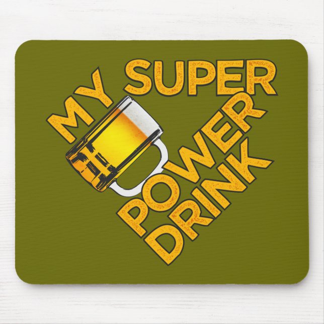 Power Drink custom mousepad (Front)