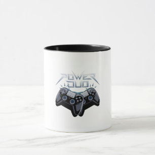 Power Duo Sleek Grey Gaming Mug