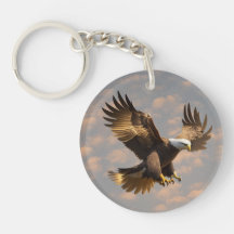 Power Eagle Sky Keychain