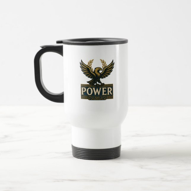 power eagle travel mug (Left)
