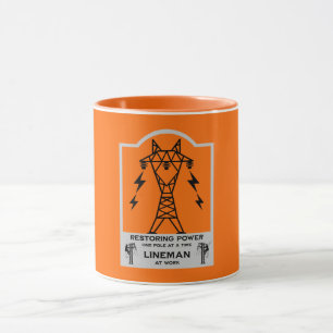 Power Electrical Lineman Gift Mug