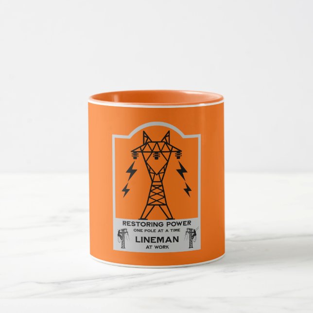 Power Electrical Lineman Gift Mug (Center)