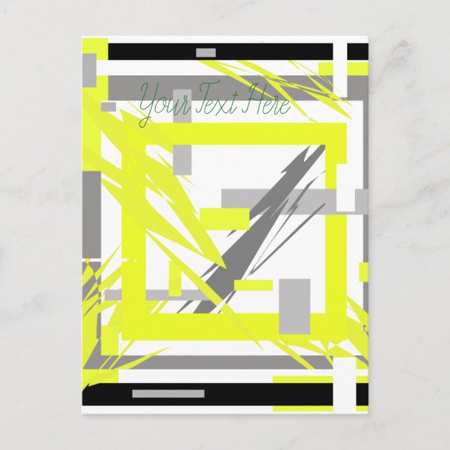 Power Energy Abstract Art Postcard (Front)