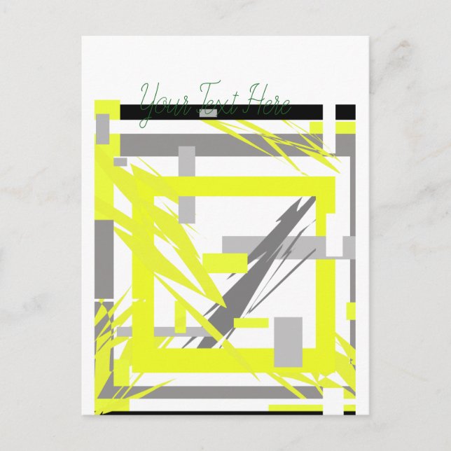 Power Energy Abstract Art Postcard (Front)