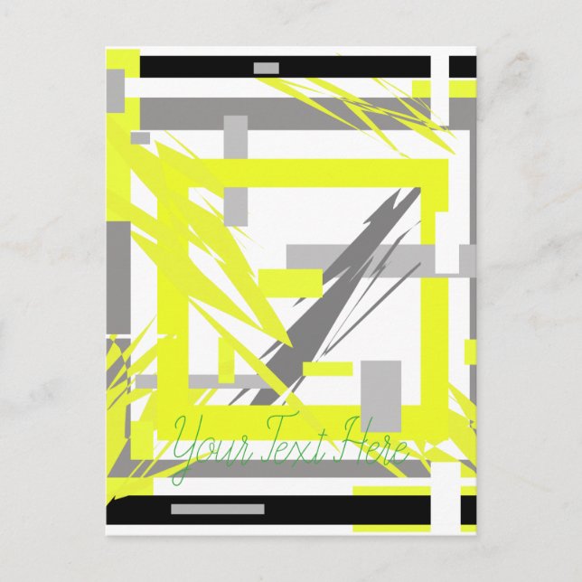 Power Energy Abstract Art Postcard (Front)