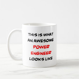 power engineer, awesome coffee mug
