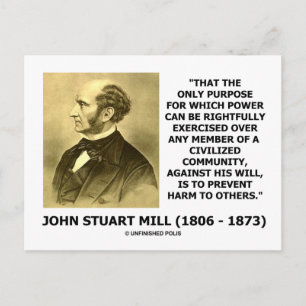 Power Exercised Civil Community Prevent Harm Postcard