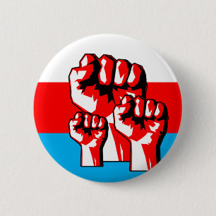 Power Fist 6 Cm Round Badge