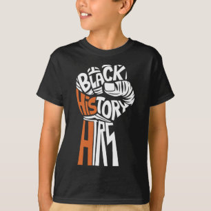 Power Fist Hand Inspiring Black Leaders Black Hist T-Shirt