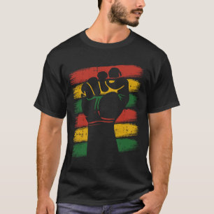 Power Fist Juneteenth Cool Melanin Pride African A T-Shirt