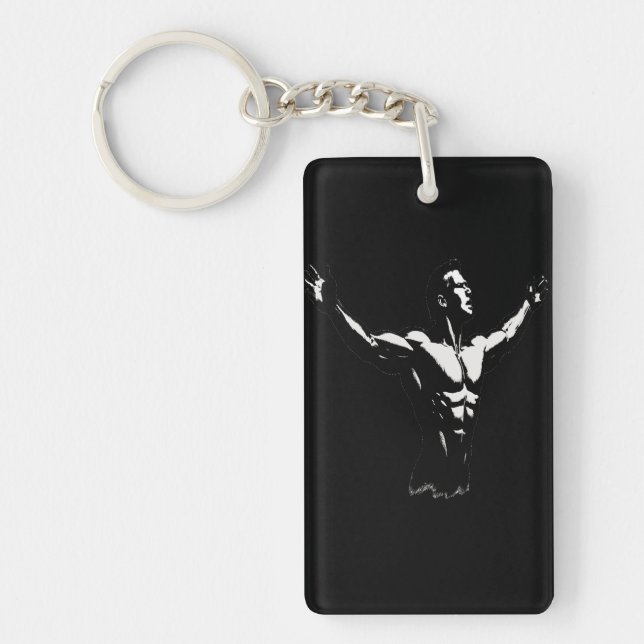 Power Grip Key Ring – Strength Focused Dumbbell  (Front)