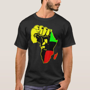Power Hand African American Pride Black History Mo T-Shirt