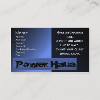Power House Business Card