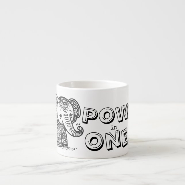 Power in one Tote Bag Espresso Cup (Front)