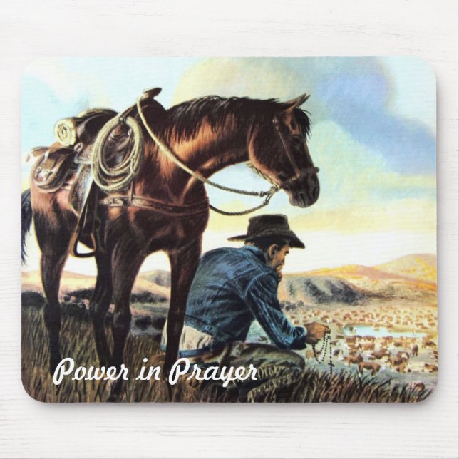 Power In Prayer Mouse Mat (Front)