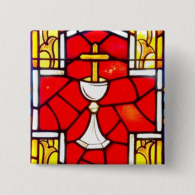 Power in the Blood 15 Cm Square Badge (Front)