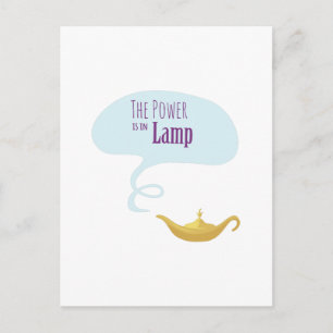 Power in the Lamp Postcard