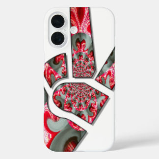 Power in the Palm | The Two-Finger Peace Salute Ar iPhone 16 Case