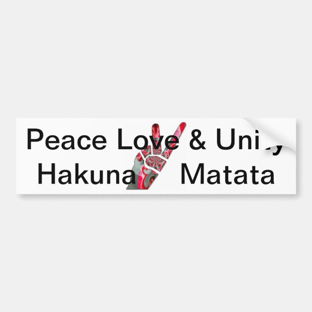  Power in the Palm: The Two-Finger Salute Bumper Sticker (Front)