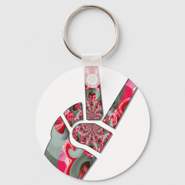  Power in the Palm: The Two-Finger Salute Key Ring (Front)