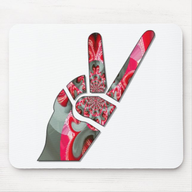  Power in the Palm: The Two-Finger Salute Mouse Mat (Front)