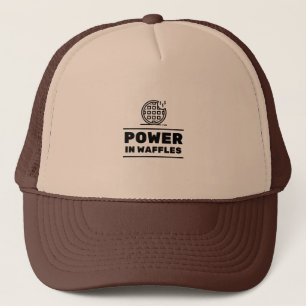 Power in waffles trucker hat