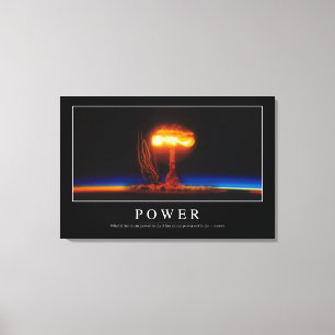 Power: Inspirational Quote Canvas Print