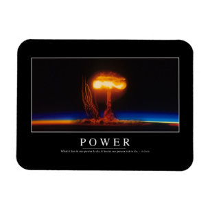 Power: Inspirational Quote Magnet