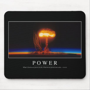 Power: Inspirational Quote Mouse Mat