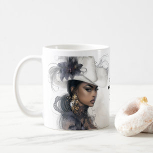 Power isn’t loud—it’s poised coffee mug