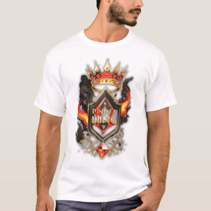 Power King Luxury T-Shirt – Premium Red Black Gold