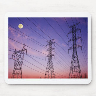 Power line triple mouse mat