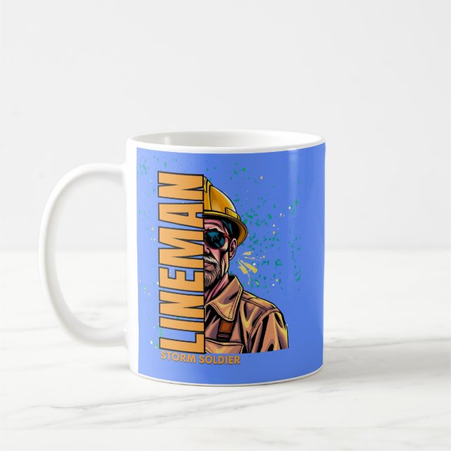 Power lineman coffee mug (Left)