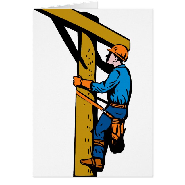 Power Lineman Electrician Electric Worker (Front)