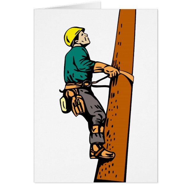 Power Lineman Electrician Electric Worker (Front)