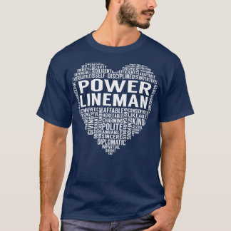 Power Lineman Heart T-Shirt
