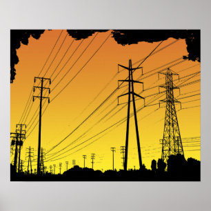 Power lines poster