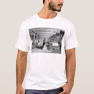 Power Loom Weaving, engraved by J. Tingle, 1835 T-Shirt