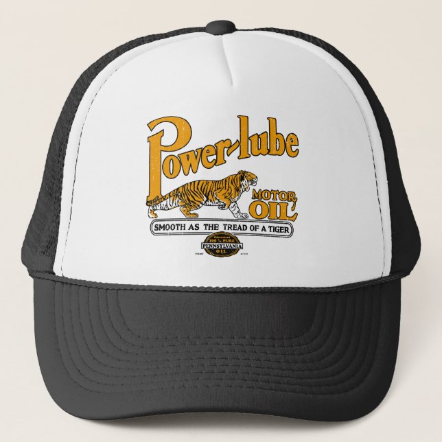 Power Lube Motor Oil Trucker Hat (Front)
