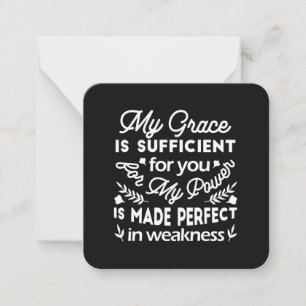 Power Made Perfect In Weakness 2 Corinthians 12:9 Card