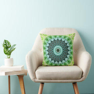 Power Mandala Seamless Pattern 14 Cushion