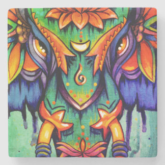 POWER Mandala Tile Stone Coaster