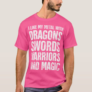 Power Metal  Funny Fantasy Power Metal T-Shirt