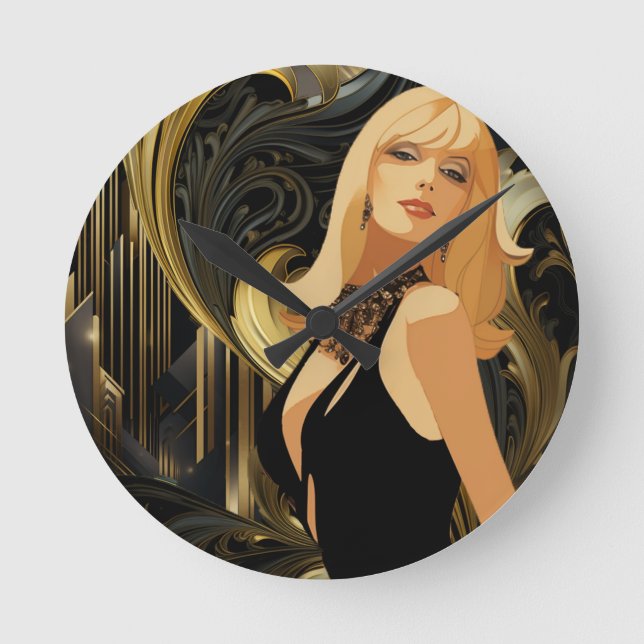 POWER OF BEAUTY #3 ROUND CLOCK (Front)