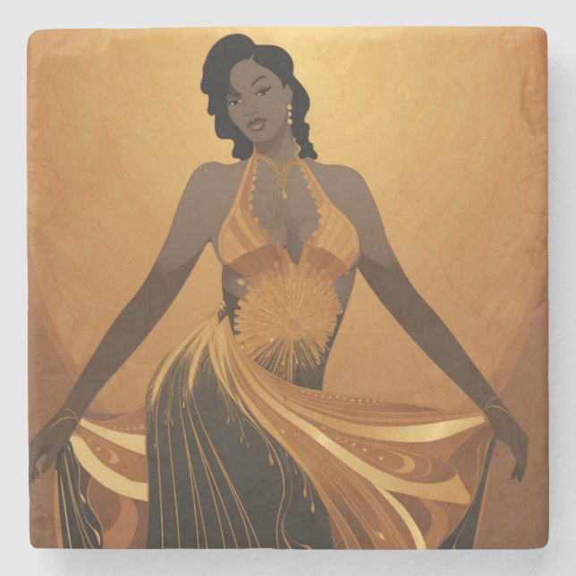 POWER OF BEAUTY #4 STONE COASTER (Front)