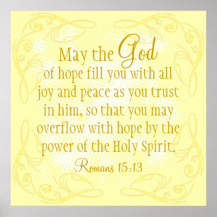 Power of Holy Spirit bible verse Poster