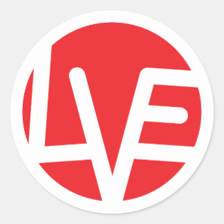 Power of Love 3" Classic Round Stickersl Classic Round Sticker