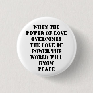 power of love 3 cm round badge