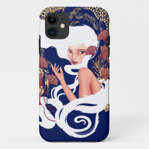 Power Of Mind Art Nouveau Floral Artwork iPhone 11 Case